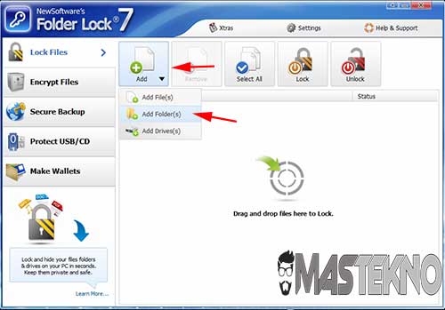 cara memberi password pada folder dengan software 2
