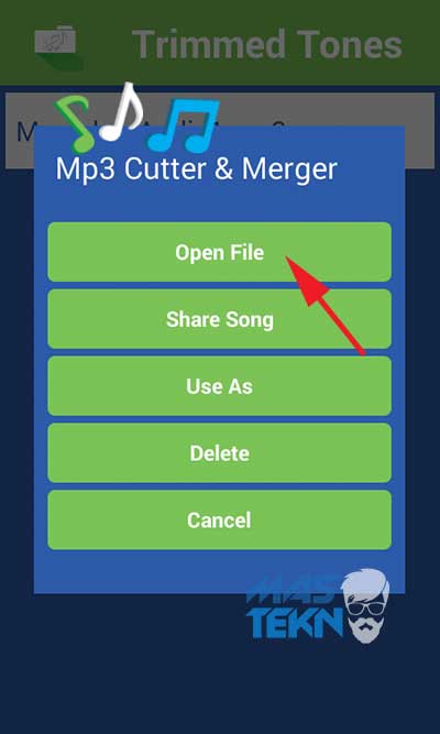 cara memotong dan menggabungkan lagu ke mp3 di android 5