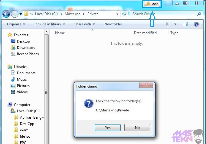 Cara Mengunci Folder pada Windows