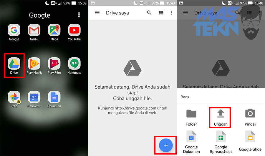 cara cadangkan foto video dari android ke google drive 1