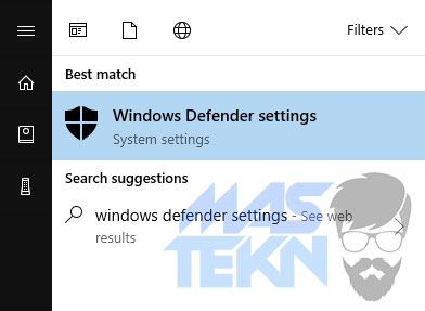 cara mudah mematikan windows defender 1