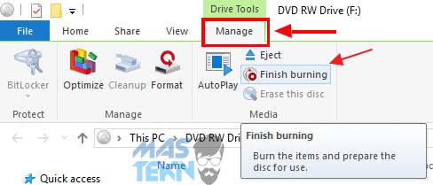 cara burn file ke cd dvd tanpa aplikasi