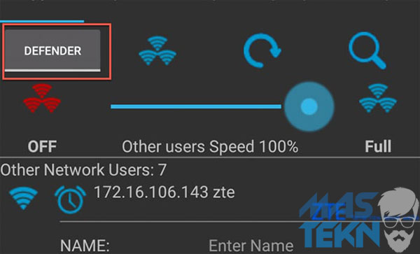 cara memutuskan koneksi internet wifi orang lain di android dengan netcut 4