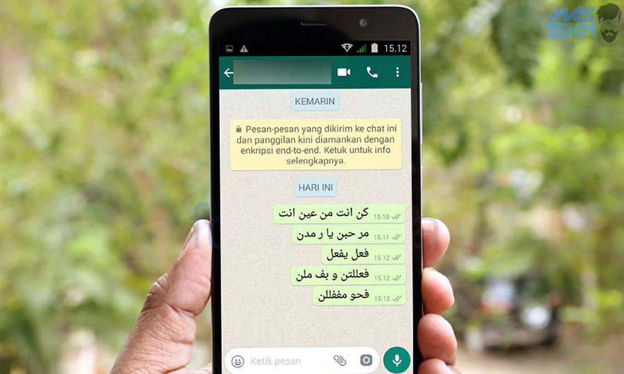 cara menulis huruf arab di whatsapp dengan mudah