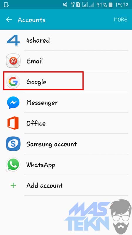 cara mudah menghapus akun google di android 3
