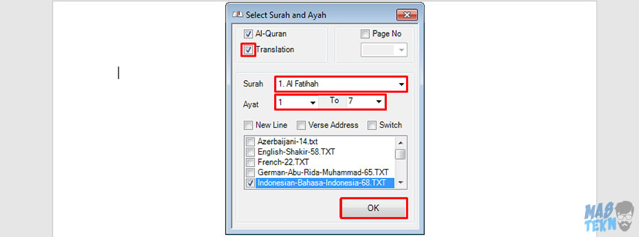 2 cara memasukkan ayat al quran online dan offline termudah 2