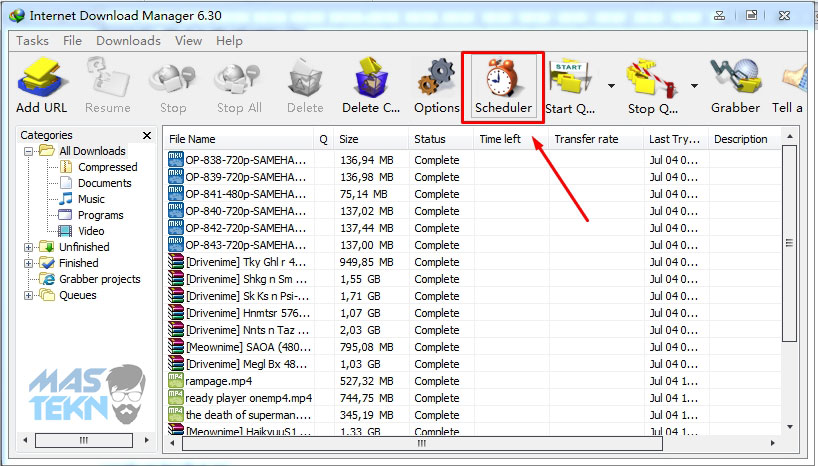 cara download beberapa file bersamaan dengan IDM