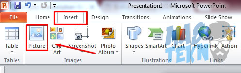 cara menambahkan foto ke slide powerpoint