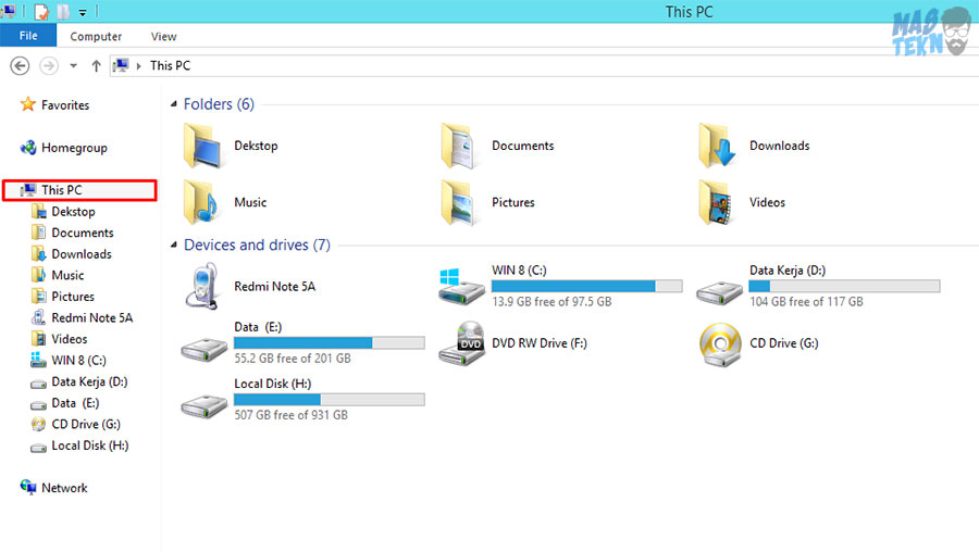 2 cara cek kapasitas harddisk pc laptop windows 7 8 10 1