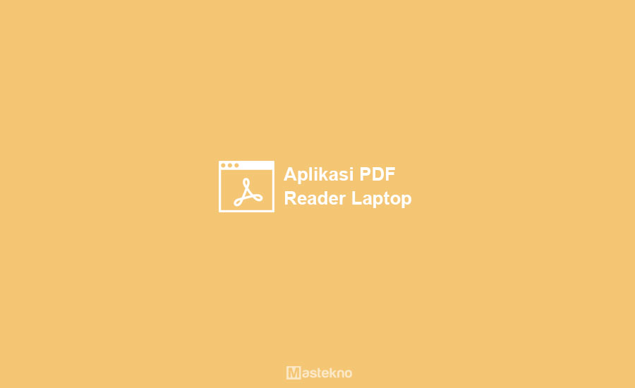 Aplikasi PDF Reader di Laptop PC