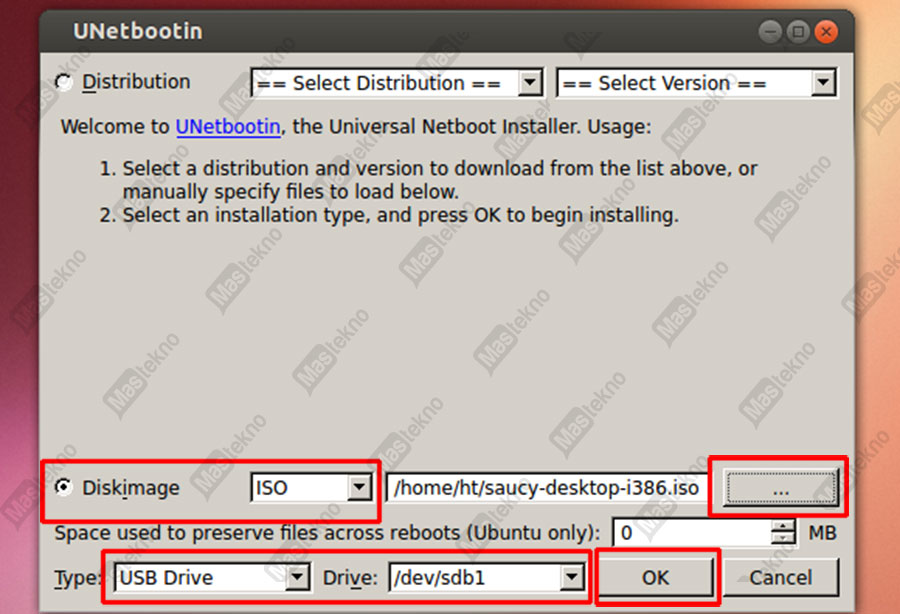 Cara membuat flash drive yang dapat di-boot menggunakan UnetBootin