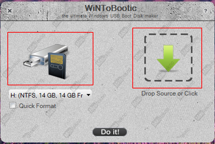 Cara membuat flash drive USB yang dapat di-boot menggunakan WinToBootic