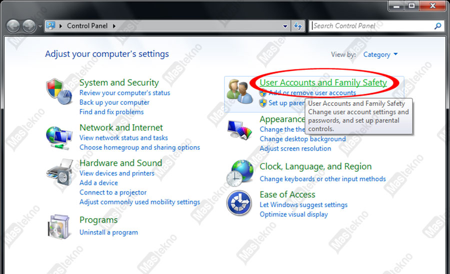 Cara Mengubah Password Laptop Windows 7
