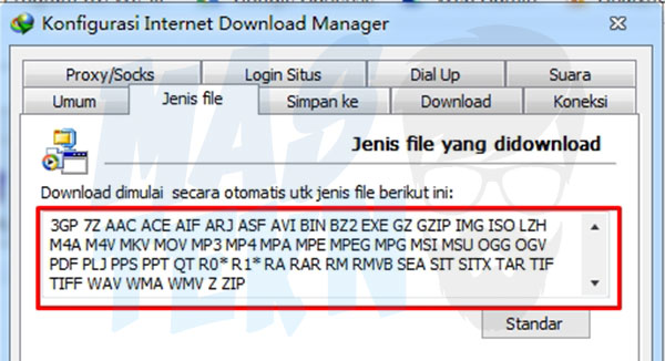 Ekstensi Internet Download Manager