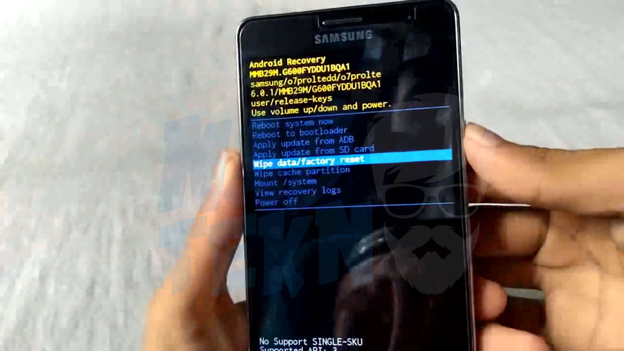 Factory Reset Samsung Lewat Recovery Mode