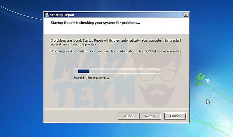 Cara Repair Windows 7