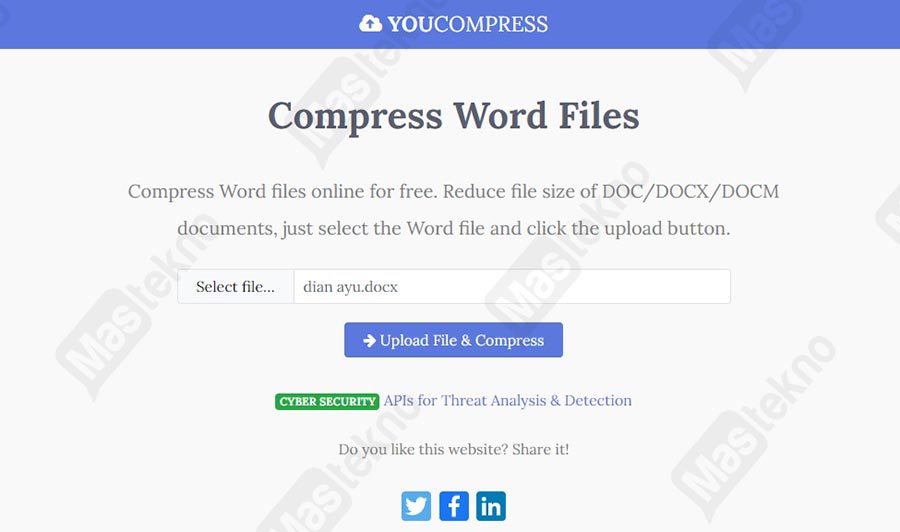 cara kompres file doc docx online