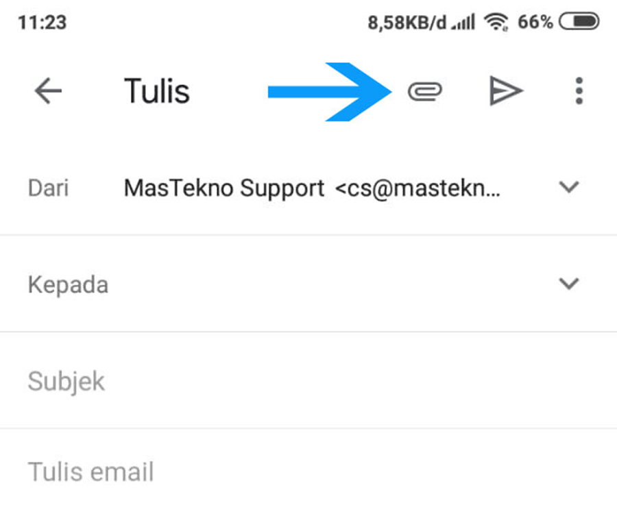 cara mengirim file di gmail hp android