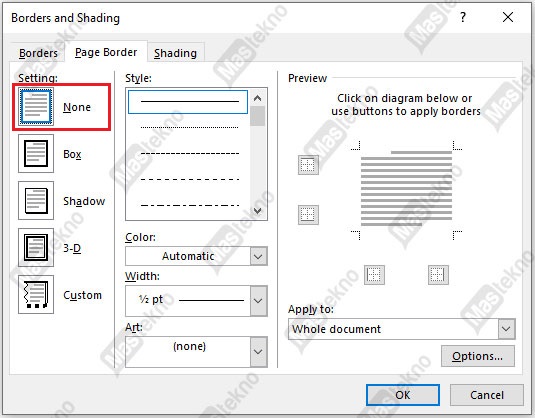 Cara Menghapus Bingkai di Microsoft Word